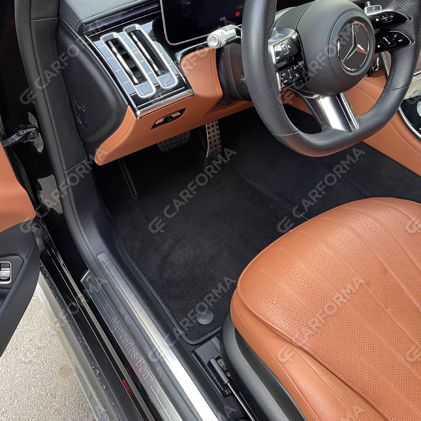 Ворсовые коврики на Mercedes S (W223, V223) 2020&nbsp;-&nbsp;2026 в Стерлитамаке