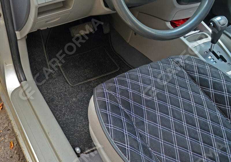 Ворсовые коврики на KIA Cerato I 2004&nbsp;-&nbsp;2008 в Стерлитамаке