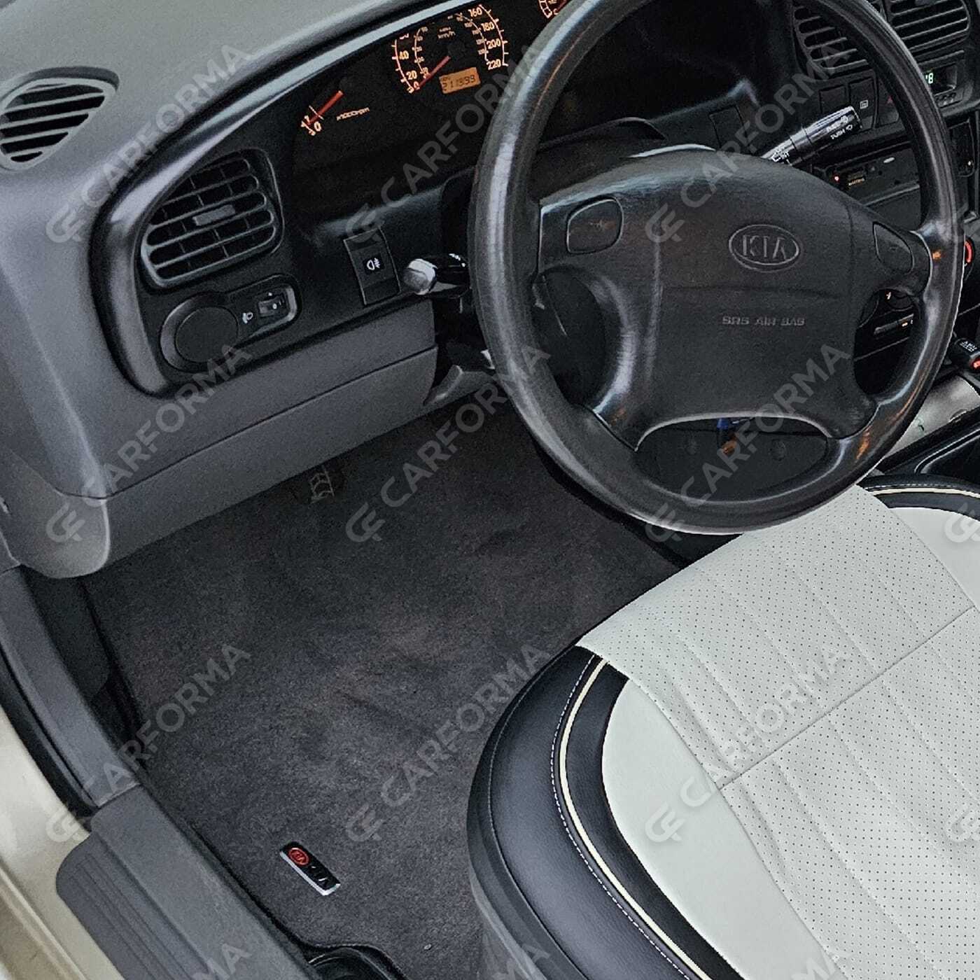 Ворсовые коврики на KIA Spectra 2000&nbsp;-&nbsp;2011 в Стерлитамаке