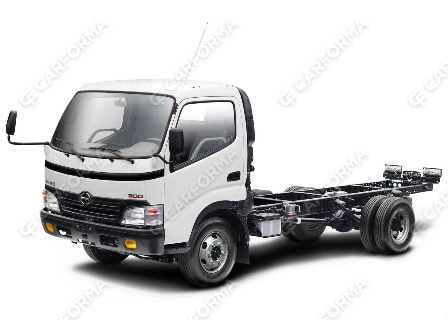 Ворсовые коврики на Hino 300 I широкая кабина 1999&nbsp;-&nbsp;2011
