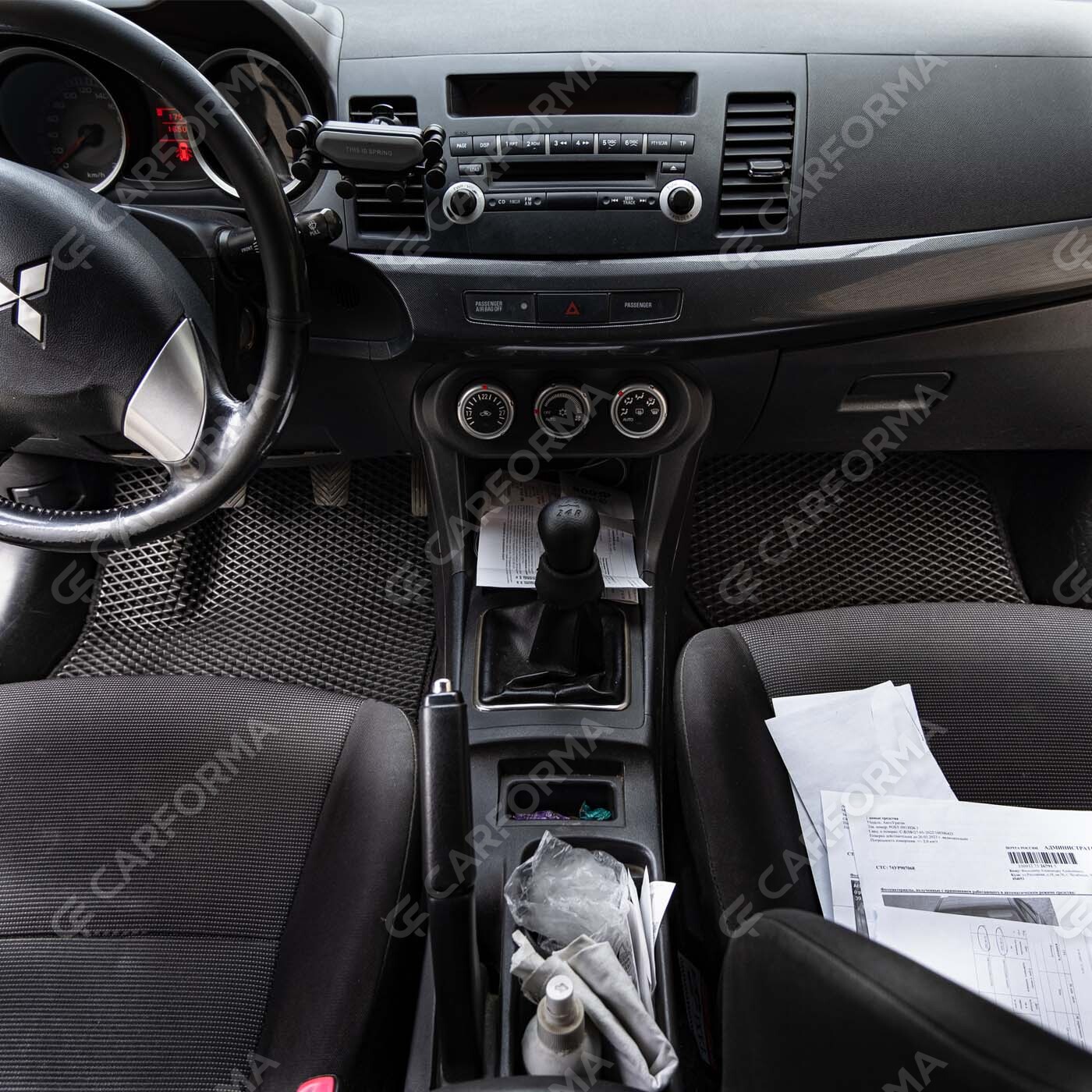 Ворсовые коврики на Mitsubishi Lancer X 2007&nbsp;-&nbsp;2017 в Стерлитамаке