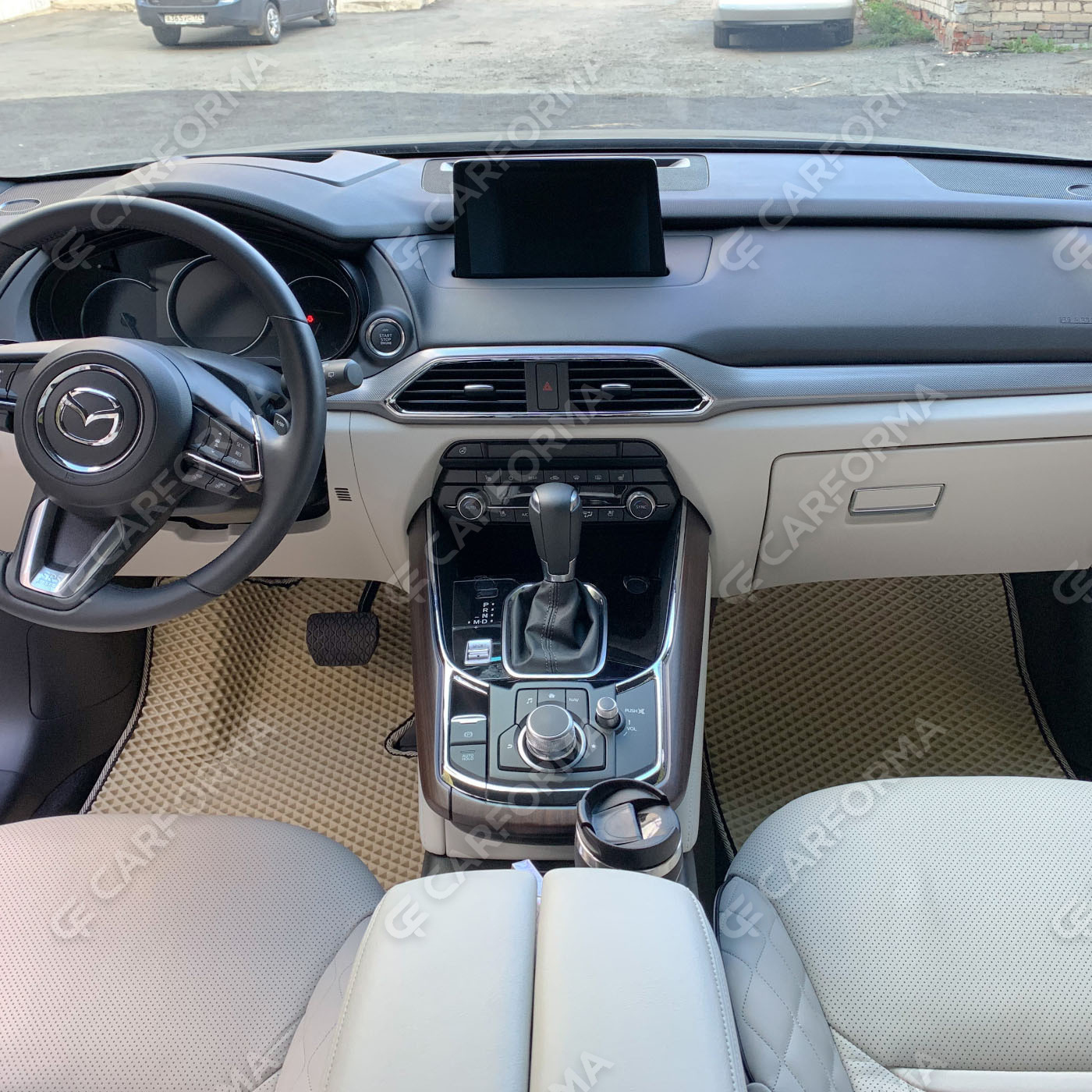 Ворсовые коврики на Mazda CX9 II 2015&nbsp;-&nbsp;2026 в Стерлитамаке