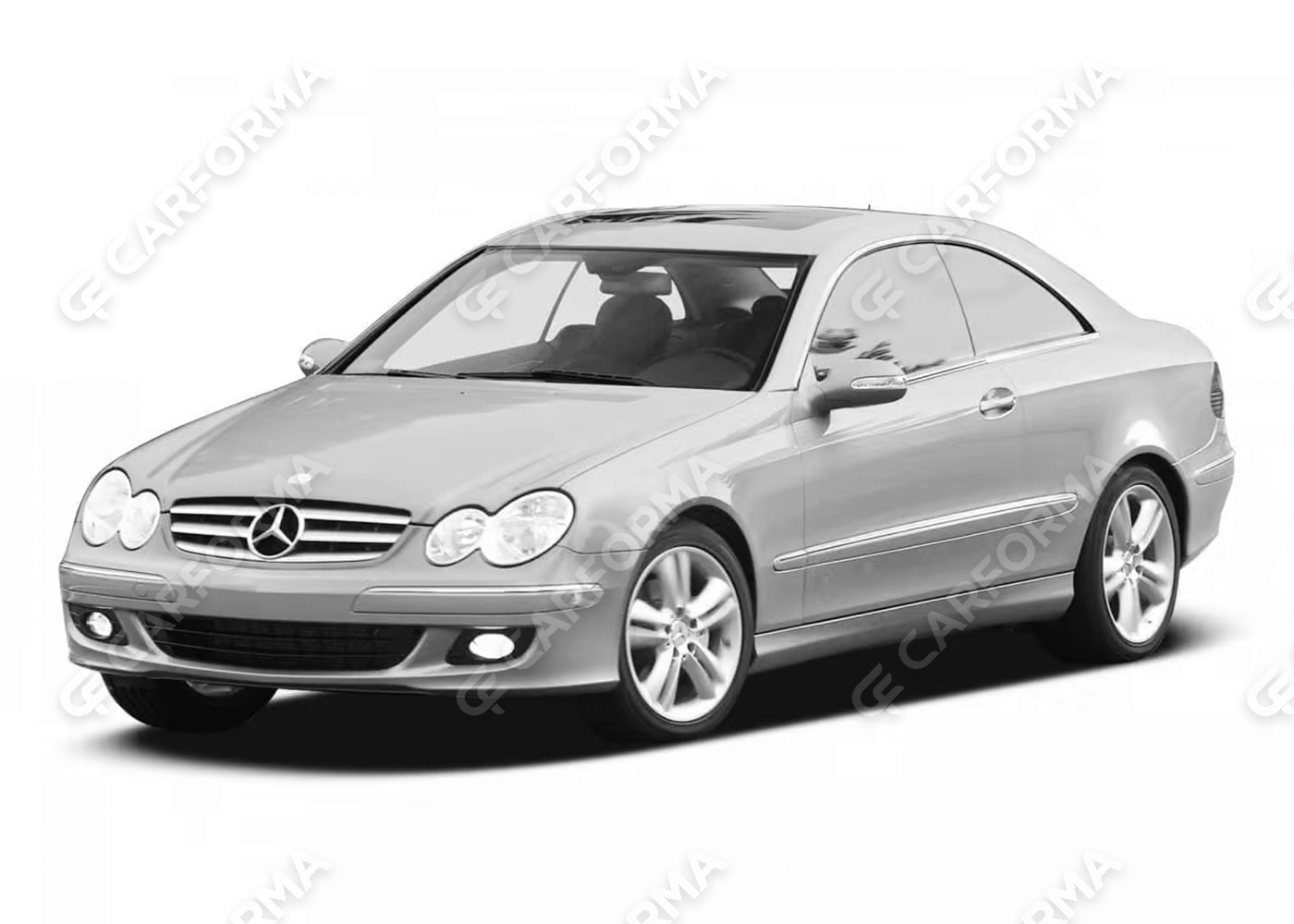 Ворсовые коврики на Mercedes CLK (C209) 2002&nbsp;-&nbsp;2009