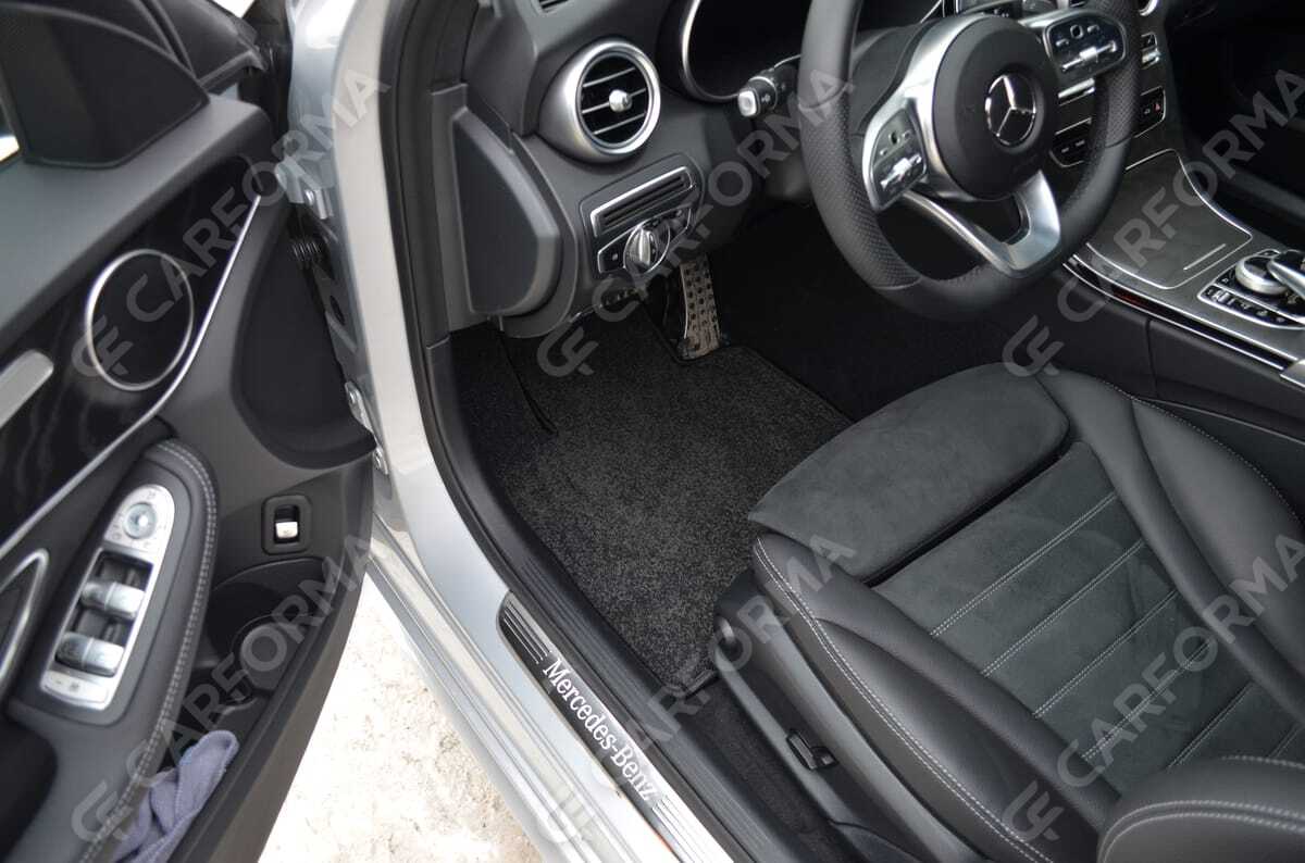 Ворсовые коврики на Mercedes C (W205) 2014&nbsp;-&nbsp;2023 в Стерлитамаке