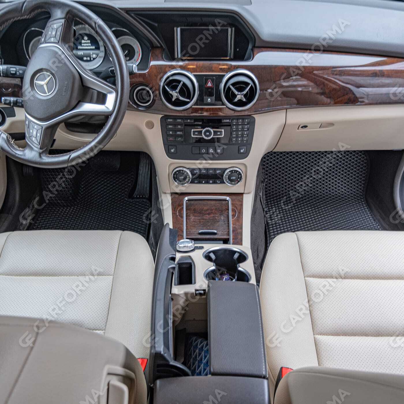 Ворсовые коврики на Mercedes GLK (X204) 2008&nbsp;-&nbsp;2015 в Стерлитамаке