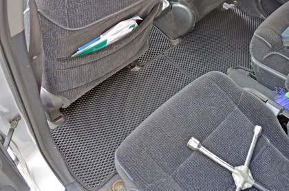 Ворсовые коврики на Honda Odyssey II 1998 - 2004 в Стерлитамаке Ворсовые коврики на Honda Odyssey II 1998 - 2004 в Стерлитамаке