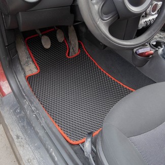 Ворсовые коврики на Mini Cooper Hatch (R56) 2006 - 2014 в Стерлитамаке Ворсовые коврики на Mini Cooper Hatch (R56) 2006 - 2014 в Стерлитамаке