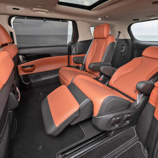 Ворсовые коврики на KIA Carnival IV 7 мест с оттоманками 2020&nbsp;-&nbsp;2026 в Стерлитамаке