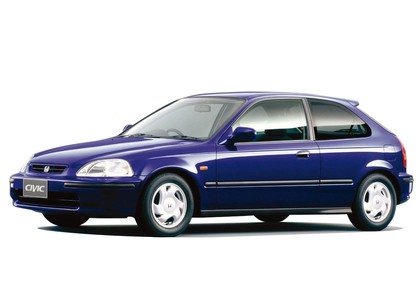 Ворсовые коврики на Honda Civic VI 3d 1995&nbsp;-&nbsp;2001 в Стерлитамаке