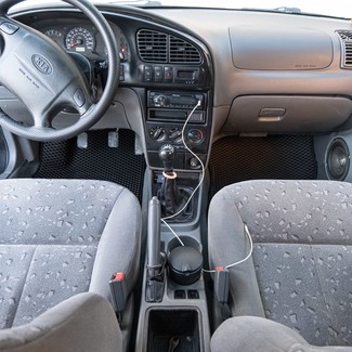 Ворсовые коврики на KIA Spectra 2000&nbsp;-&nbsp;2011 в Стерлитамаке